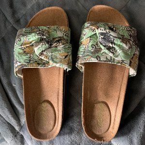 Aerie Safari Animal Print Leopard Zebra Sandals 8